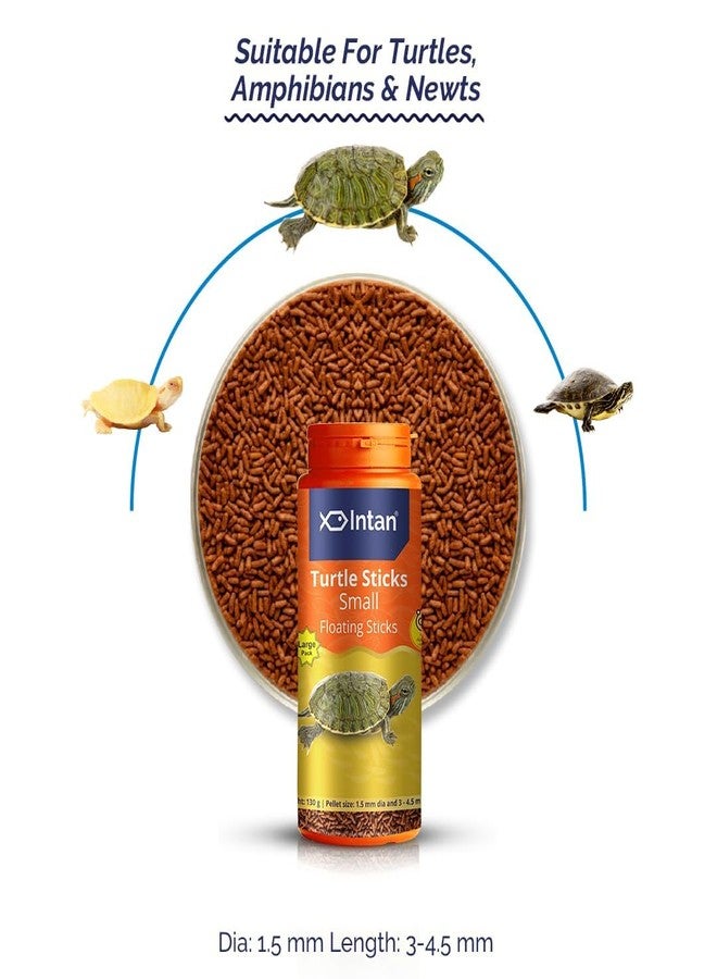 Intan Fisher Men Intan Turtle Food for All Life Stages for Growth & Health | Small Floating Sticks Suitable for All Turtles | Large Pack Turtle Feed for Better Health | 130 Gm Each, 1.5 mm Dia, Pack of 2 - Image 3