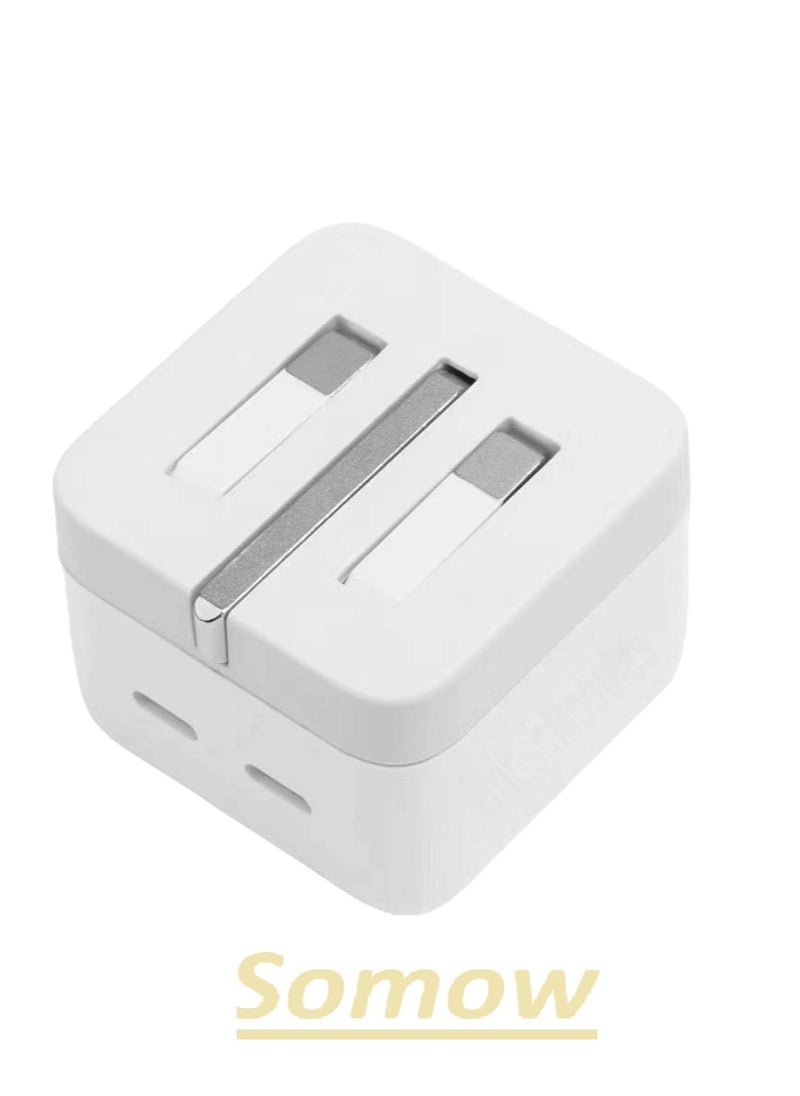 ELTRAZONE Type C Pd Wall Charger (Dual Usb-C Ports For 35W Per Port Fast Power Delivery Enabled Charging For Iphone 14 13, 12, 12 Pro, 12 Pro Max, Mini, Ipad Pro, Galaxy, And More)  - Image 1