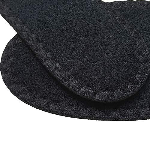 Happystep Cotton Terry Cloth Insoles, Barefoot Shoe Inserts, Sweat Absorption, Odor Control, Moisture-Wicking, Washable and Reusable, Zero Drop Shoe Insoles, 2 Pairs of Black (Women Size 5) - Image 3