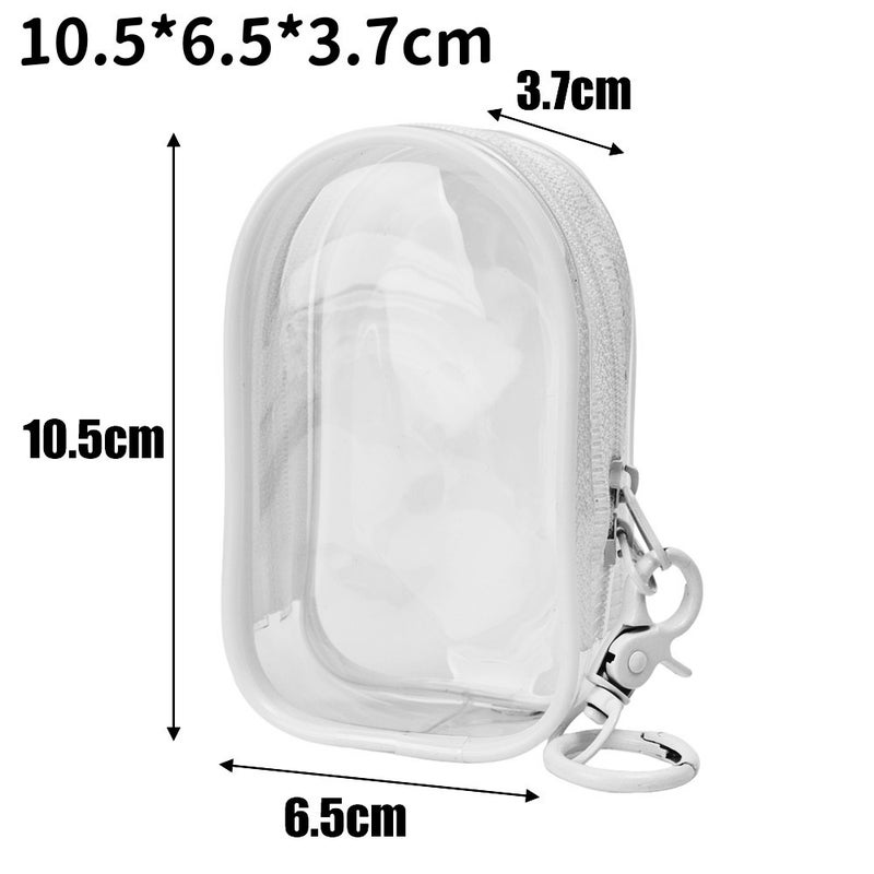 Data Cable Storage Bag - Earphone Coin Storage Pouches - Jewelry Organizer - for Charger, Gadget - Transparent, Portable, Thicken - Square/Round PVC Cosmetic Bags - Image 1