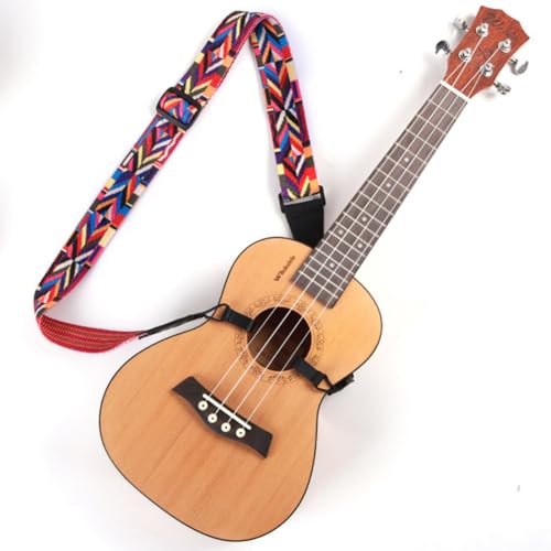 Cheerock Adjustable Ukulele Strap, No-Drill Ukulele Straps Adult Size, Easy to Use with Double J Hooks, Ukulele Accessories - Image 5