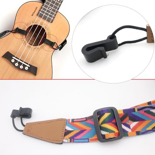 Cheerock Adjustable Ukulele Strap, No-Drill Ukulele Straps Adult Size, Easy to Use with Double J Hooks, Ukulele Accessories - Image 3