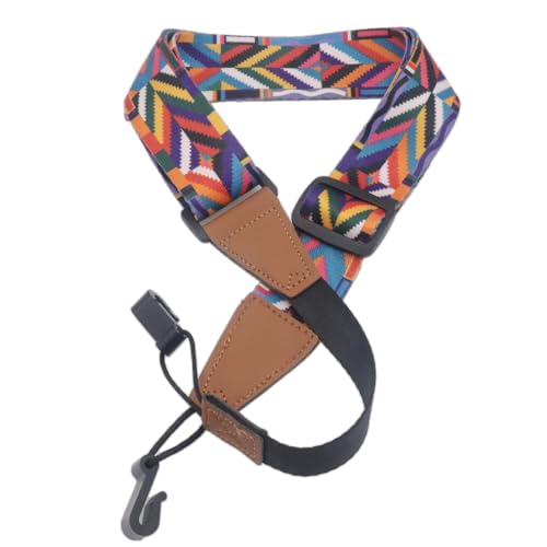 Cheerock Adjustable Ukulele Strap, No-Drill Ukulele Straps Adult Size, Easy to Use with Double J Hooks, Ukulele Accessories - Image 1