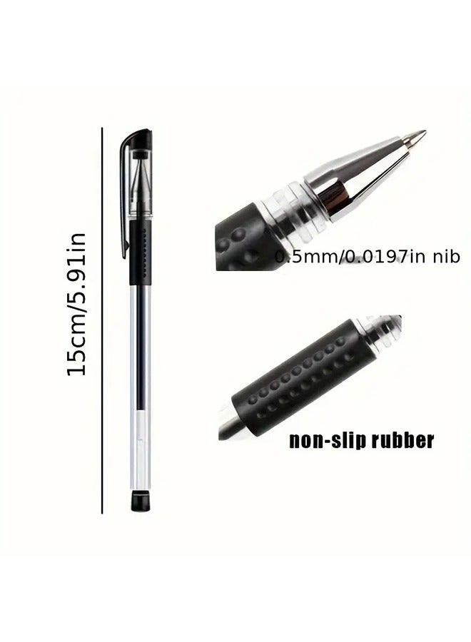 مجموعة 18 قلم جل حبر أسود 0.5 مم، أقلام كاواي لطيفة، مثالية للاستخدام في المدرسة والمكتب - Image 2