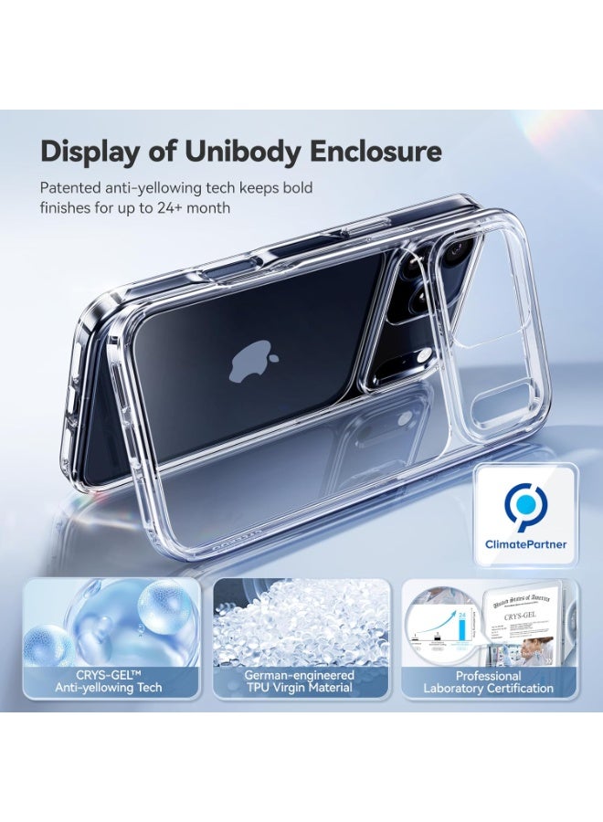 بورتوني غطاء آيفون 17 برو شفاف نحيف مقاوم للخدش ومضاد للسقوط لهاتف آيفون 17 برو حافظة هاتف واقية مضادة للصدمات لهاتف آيفون 17 برو 6.3 بوصة - Image 5