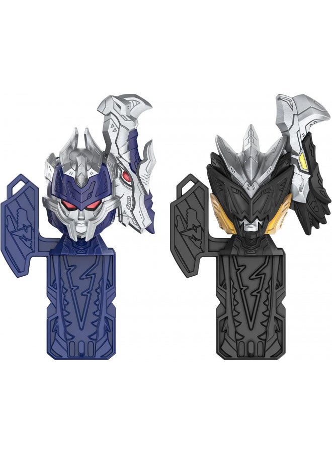 POWER RANGERS Power Rangers Dino Fury Blue Tricera Blade and Black Stego Spike Zord Toys for Kids Ages 4 and Up Zord Link Mix-and-Match Custom Build System  - Image 5