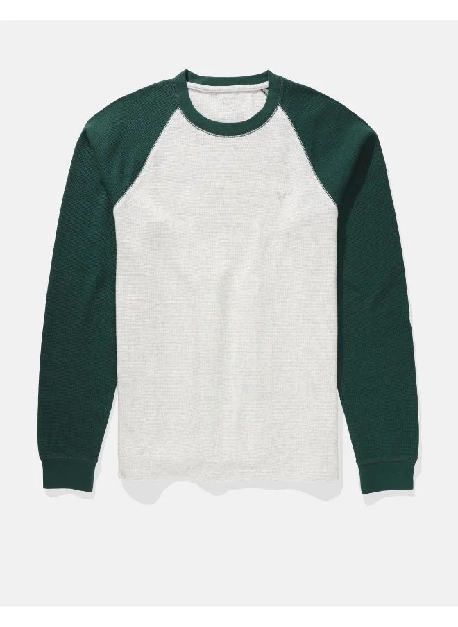 امريكان ايجل AE Long-Sleeve Raglan Thermal T-Shirt