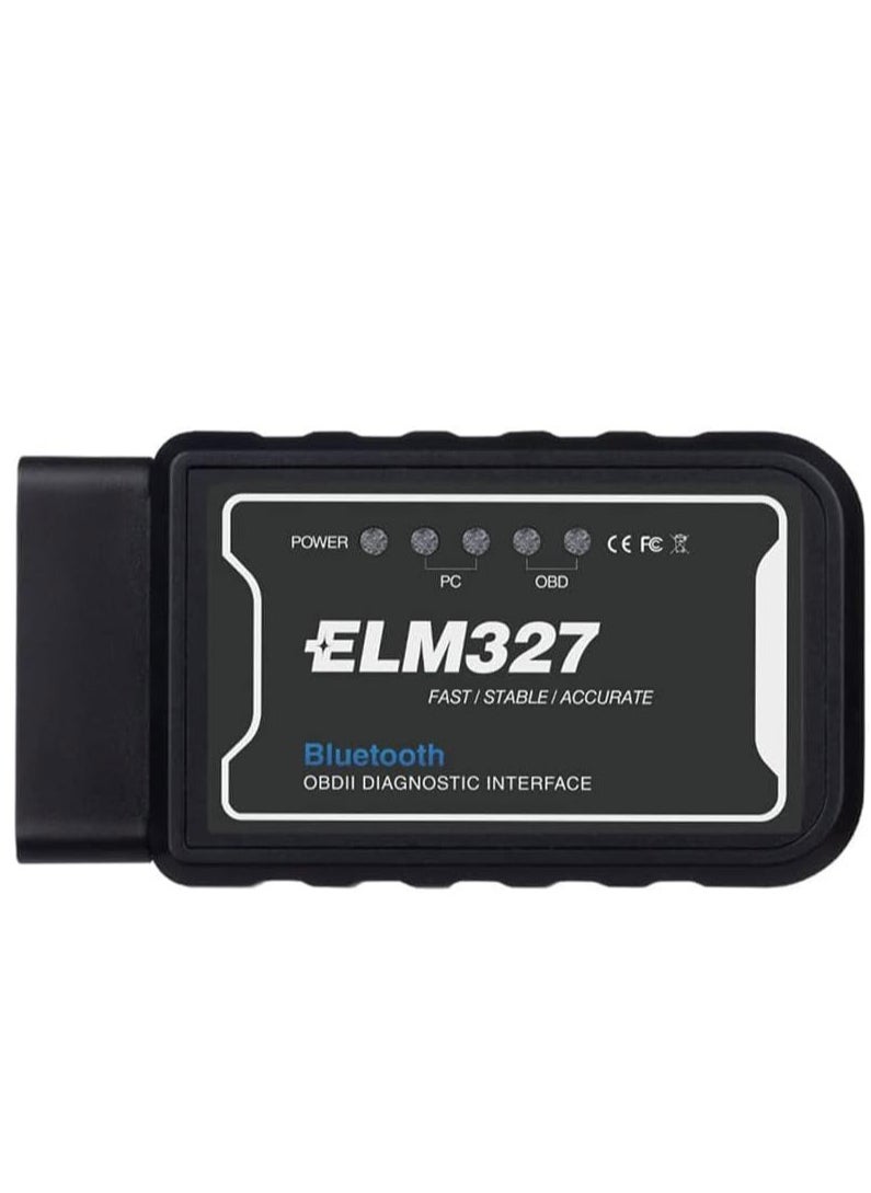 SYOSI قارئ أكواد فحص التشخيص لجهاز OBD2 بلوتوث، 1.5 أداة كشف أعطال السيارات لجهاز Android و Windows PC، أداة فحص تشخيص OBD II للسيارات لإضاءة محرك الفحص، مستقرة وسريعة  - Image 1