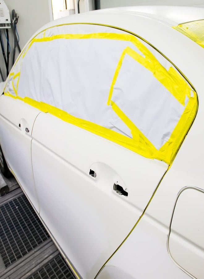 Lichamp شريط لاصق لطلاء السيارات من Lichamp، عبوة من قطعتين، أصفر، 36 مم × 55 م، شريط طلاء هيكل السيارة، مجموعة أشرطة دهان السيارات، 1.4 بوصة × 60 ياردة × 2 لفة - Image 5