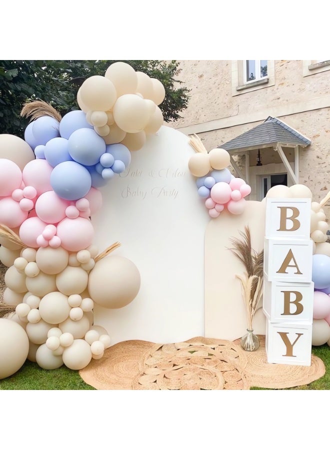 Pink Blue Balloon Garland Kit,121Pcs Gender Reveal Balloon Garland Arch Kit with Pink Blue Balloon for Gender Reveal Party Decoration,Boy or Girl Baby Shower,Birthday Party,Bridal Shower - Image 2