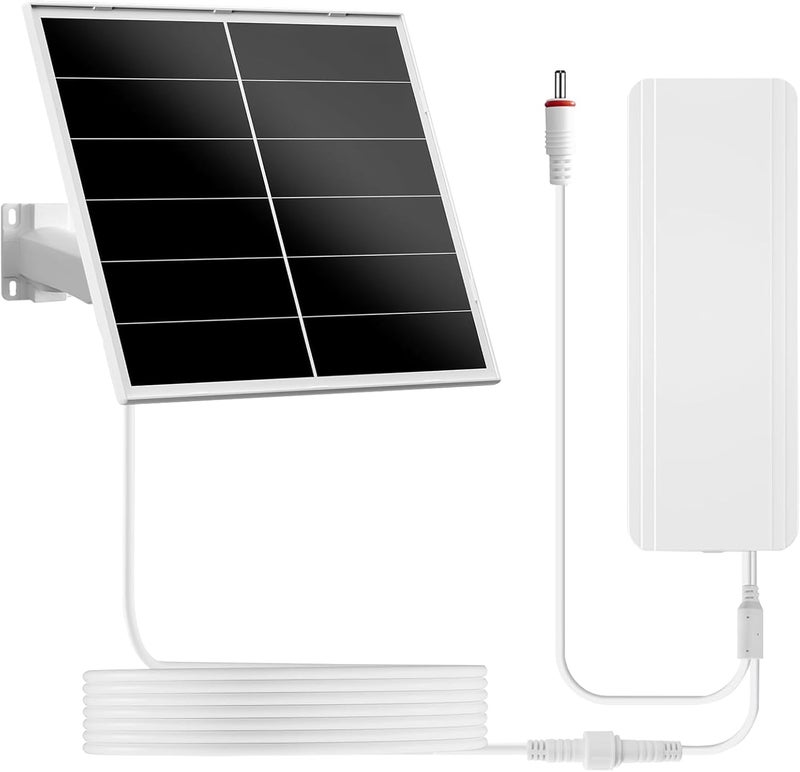 VUEBEE 20W Solar Panel Kit with 24000mAh Battery for Security & Trail Cameras, 5V/12V Adjustable Output, USB-C & DC Plugs, IP66 Waterproof, 360° Mount - Image 1