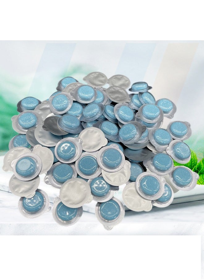 ZCM-HAPPY 50 Pieces Car Windshield Glass Concentrated Washer Tablets Solid Effervescent Wiper Cleaning for Kitchen Window  - Image 1