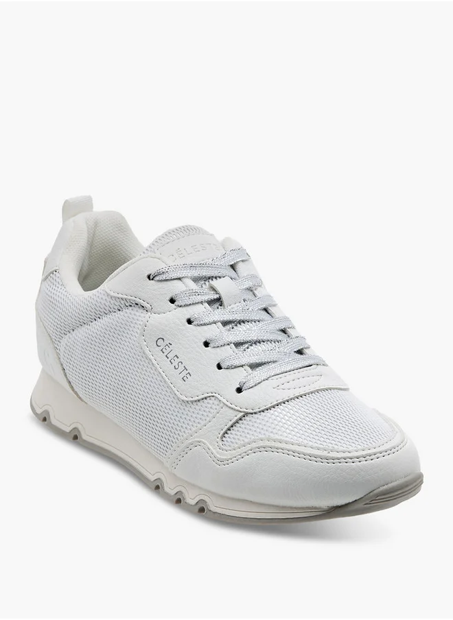 Celeste Women's Logo Detail Sneakers with Lace-Up Closure
