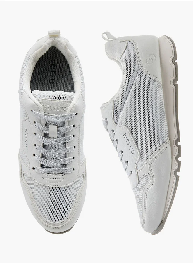 Celeste Women's Logo Detail Sneakers with Lace-Up Closure