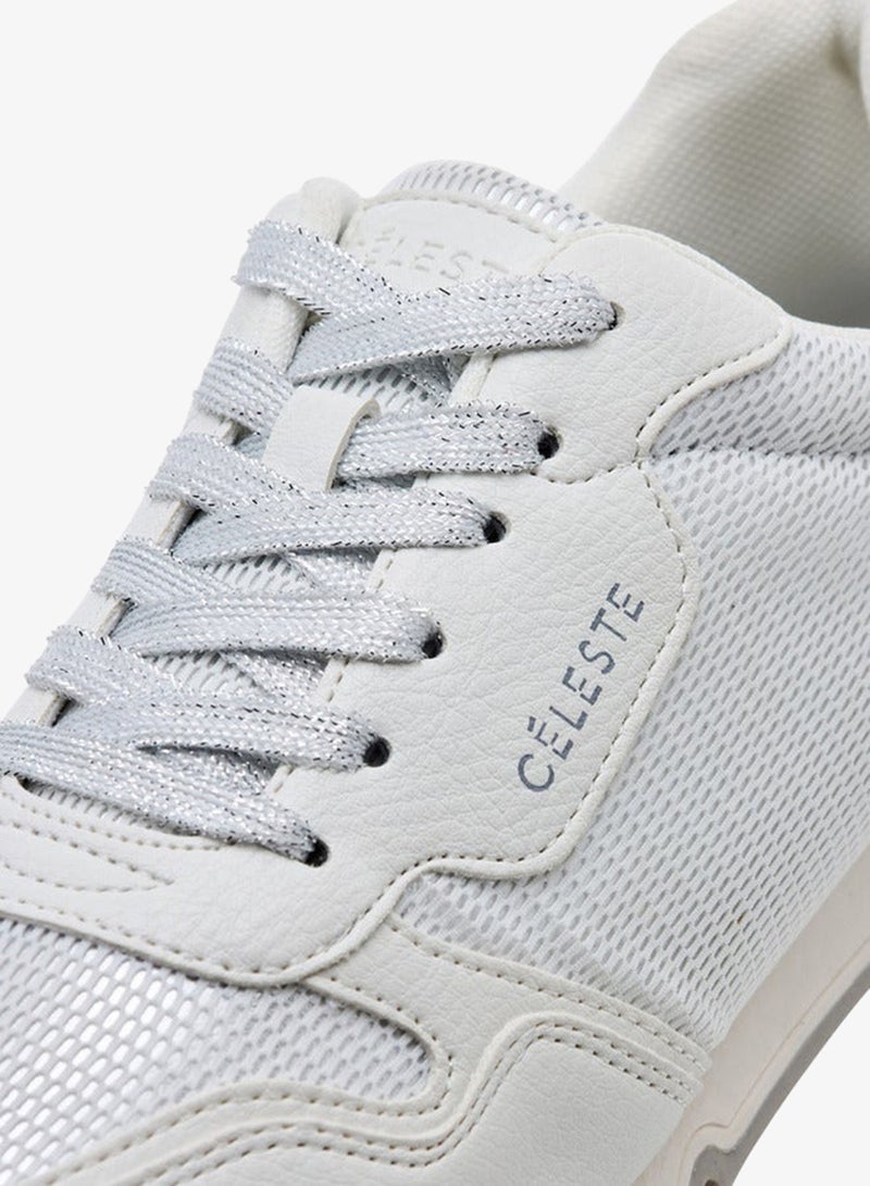 سيليست سنيكرز نسائي بتفاصيل شعار وإغلاق برباط - Image 4