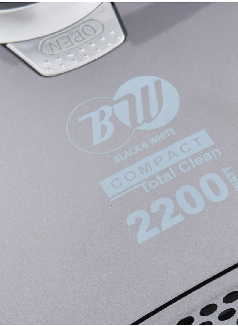 Black & White - Black & White Vacuum 2200W Healthy and Safe Filter for Antimicrobial Antimicrobial Protection - ER68 - Image 1