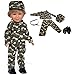 MBD Army Outfit Fits 18 Inch Kennedy and Friends Boy Dolls 18 Inch Boy Doll Clothes Complete with Boots and Underwear - Image 2