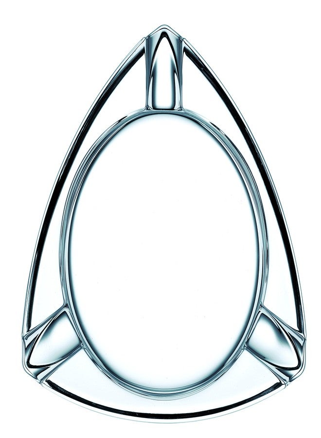Nachtmann Round Triangle Cigar Ashtray, 7", Clear - Image 1