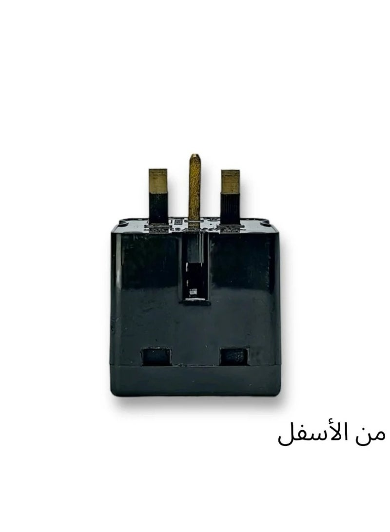 Square adaptor with three black sockets - Image 2