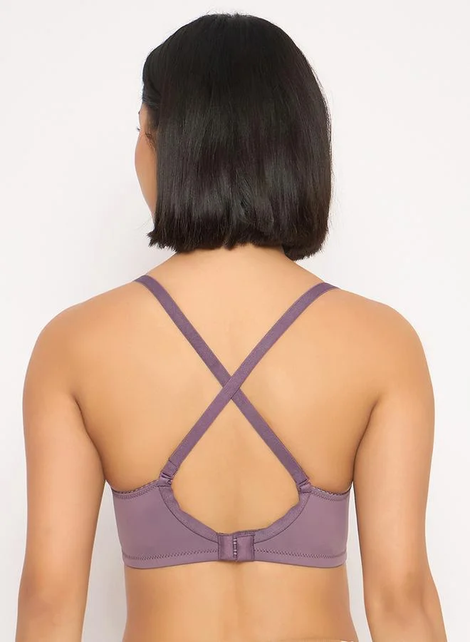 Clovia Clovia Pack of 2 - Solid Padded Non-Wired Full Coverage Multiway T-Shirt Bra