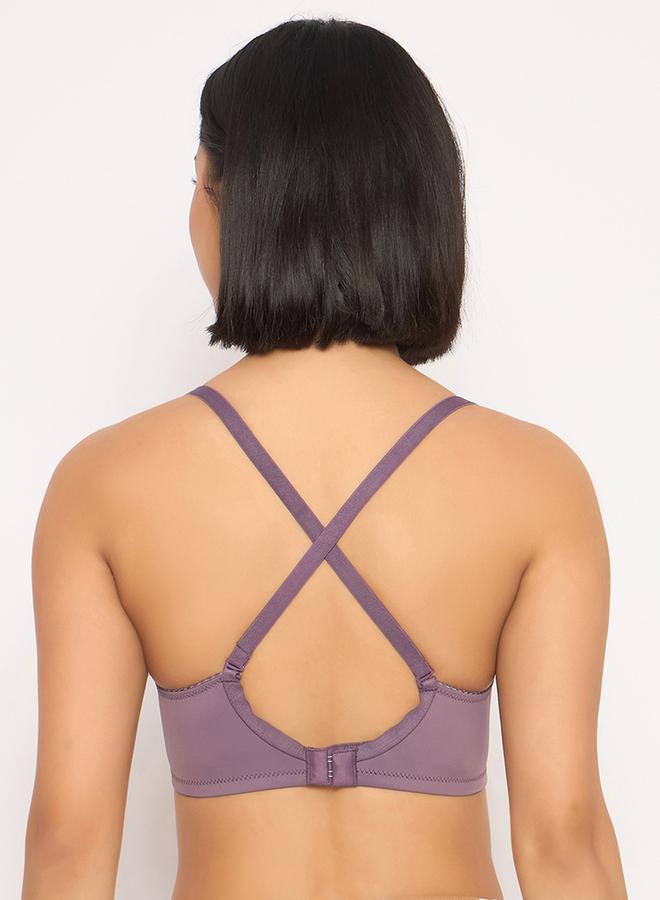 Clovia Pack of 2 - Solid Padded Non-Wired Full Coverage Multiway T-Shirt Bra - Image 4