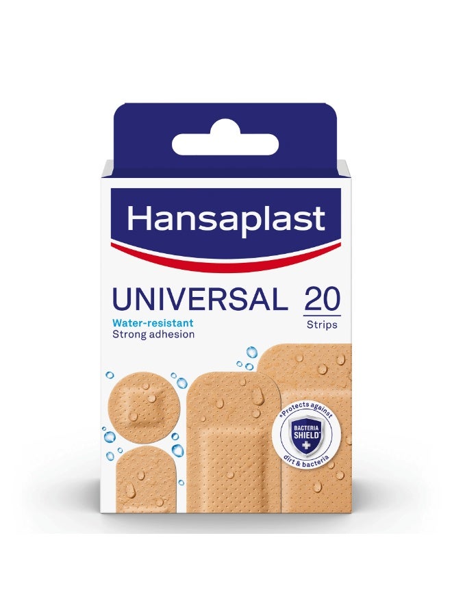 هانزابلاست لصقة جروح يونيفيرسال مقاومة للماء من هانزابلاست 20 قطعة - Image 1