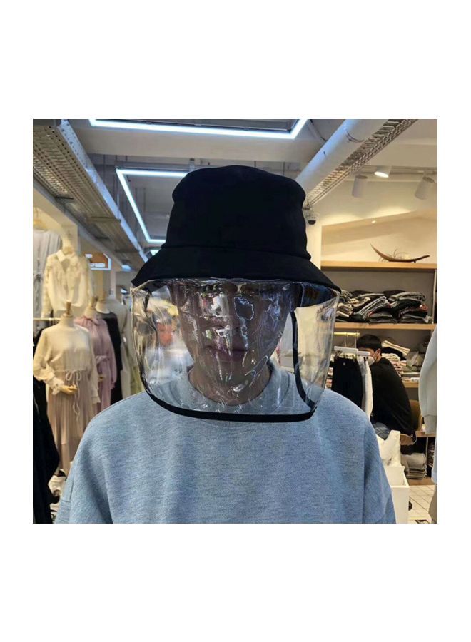 NIBEMINENT Adjustable Protective Face Shield Hat Visor Clear/Black 35x2x25centimeter  - Image 4