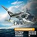 volantexrc RC Plane 3 Channel Remote Control Airplane Fighter Toys 24GHz 6axis Gyro Stabilizer RTF Glider Aircraft Plane Easy to Fly for Adults Beginners BF109 - Image 4
