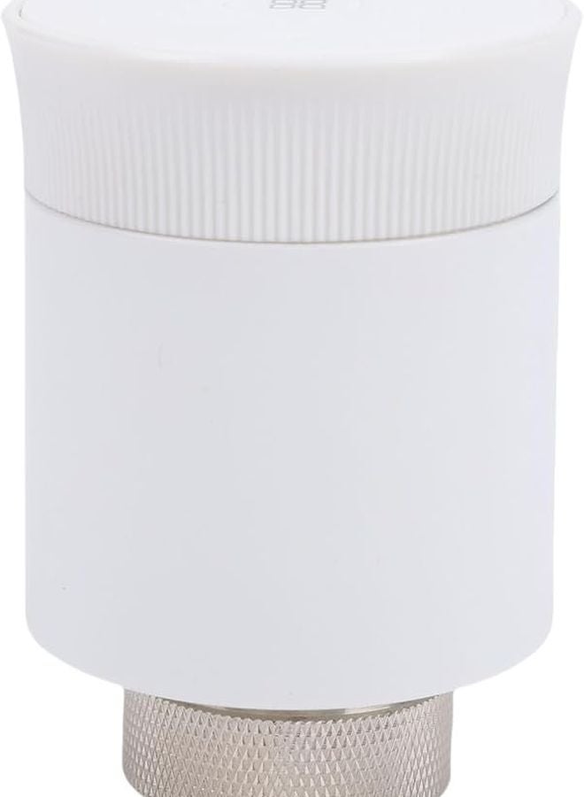 White Smart Thermostat Radiator Valve Zigbee Remote Control Energy Saving - Image 1