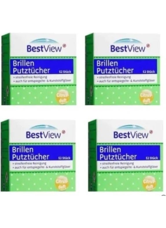 Best View Glasses and Glass Screen Cleaning Wipes 208 Pcs - 4 Boxes  - Image 2