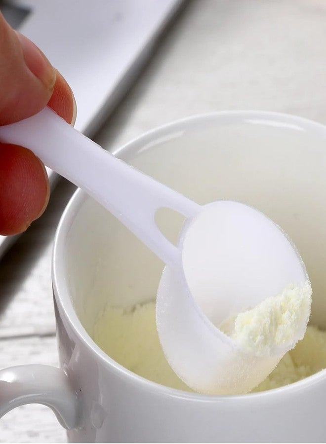 ZAAWUUT Small Scoop Measuring Spoon,Set of 10,Short Handle Spoons for Spices Jar Powder Bags Dry Goods,Home and Lab Supplies,5g Capacity - Image 3