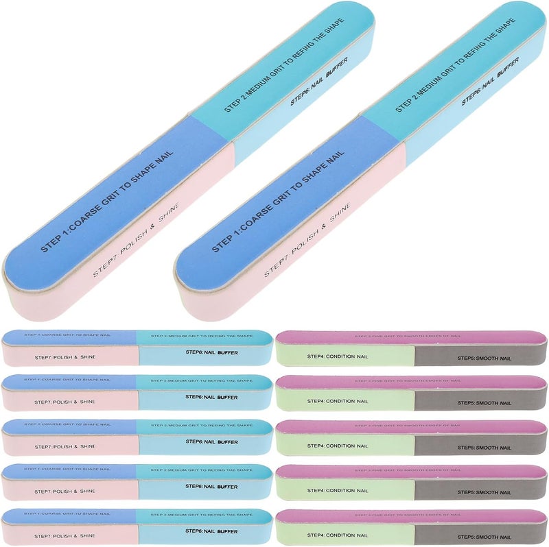 VICASKY 20pcs Nail Buffer Blocks Set Multi-Sided Nail Buffing Files for Shaping Smoothing Polishing Portable Care Tools for Home and Salon Use - Image 1