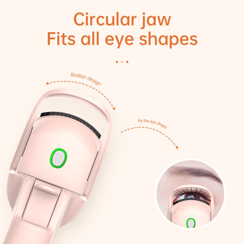 Electric Heated Eyelash Curler 3 Gears Temperature Control Heat-up Eyelash Curling Tool Rechargeable Type-C Charging for Long-lasting Non-damaging Curled Eyelashes - Image 5