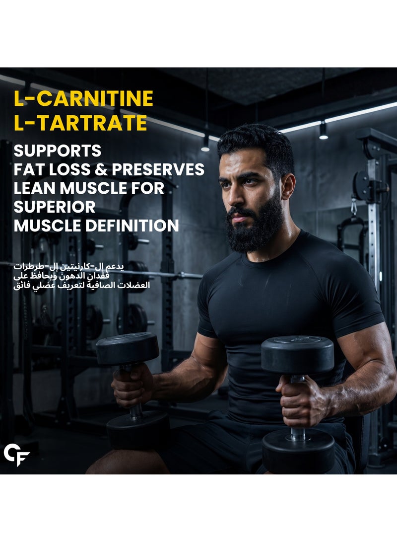 Carbamide Forte L Carnitine Powder for Men & Women 2000mg Powder Pre Workout Supplement Post Workout Supplement Mango Flavour - 150g Powder - Image 4
