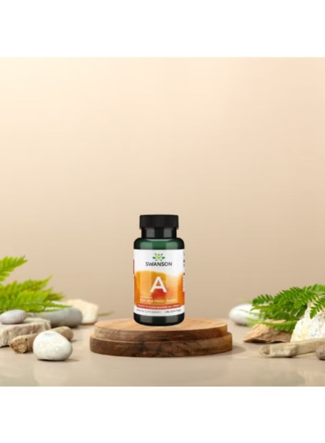SWANSON Vitamin A, 10,000 IU (3,000 mcg RAE), 250 Softgels - Image 2