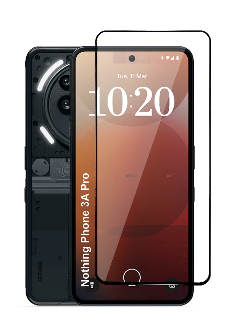 Nothing Phone 3A Pro Screen Protector - Premium Full Screen Tempered Glass For Nothing Phone 3A Pro, High Transparency, Delicate Touch, Anti-Explosion, Smooth Arc Edges, Easy Installation - Image 1