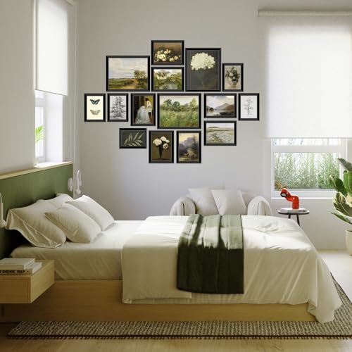 LANCHI95 15 Pcs Vintage Wall Art Decor Framed, Vintage Posters for Room, Vintage Art Prints, Moody gallery wall art, Wall Print for Bedroom, Moody Wall Decor, French Country Decor (FRAMED) - Image 5
