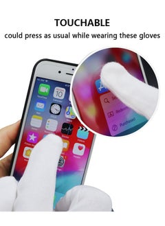 HAWAWA 12 Pairs White Cotton Gloves for Men and Women, Cotton Gloves for Dry Hands Eczema, Moisturizing Gloves Overnight, Serving Gloves Stretchable Lining Gloves, Coin Handling and Jewelry Inspection Gloves L  - Image 4