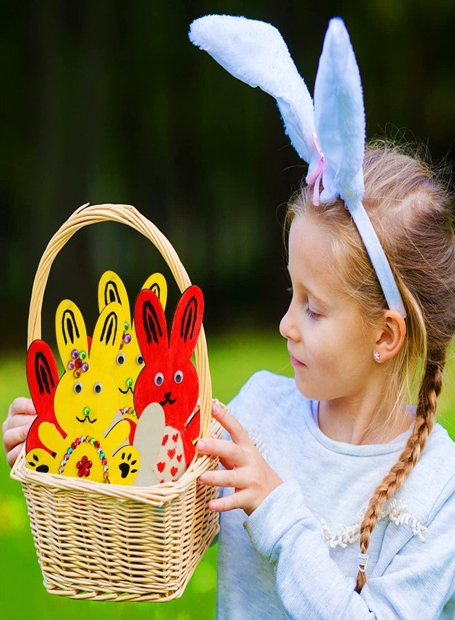 Worgree Easter Crafts for Kids, 10pcs Wooden Bunny Cutouts Arts and Crafts Painting Kits for Kids Boys Girls 4-8 8-12 Easter Basket Stuffers Party Favors Activities Gifts Spring Home Decorations - Image 3