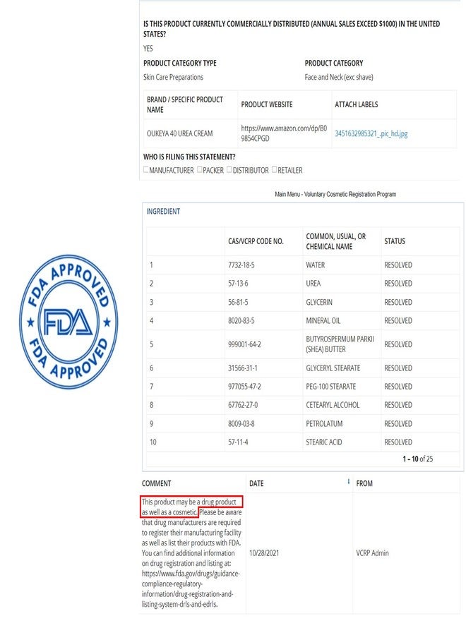 OUKEYA Urea Cream 40%+42% plus Salicylic Acid 2% - Image 5