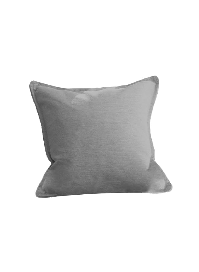 erorex Linen Square Decorative Cushion Microfiber Filler 30X30 Light Gray - Image 1