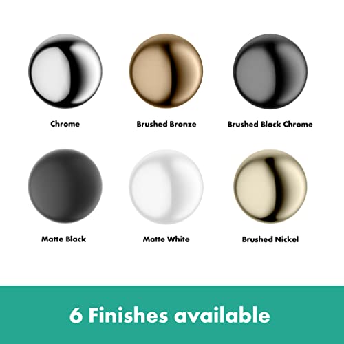 hansgrohe AddStoris Towel Ring in Chrome 5-inch Accessories in Chrome, 41754000 - Image 5