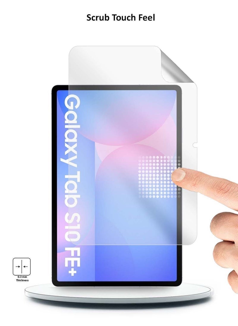 SHOPI Samsung Galaxy Tab S10 FE Plus 13.1 5G 2025 Premium Pure Hydrogel Film Screen Protector - Thin & Flexible, Anti-Scratch, Full Coverage, HD Clarity, Easy Installation (13.1 Inches) - Image 3