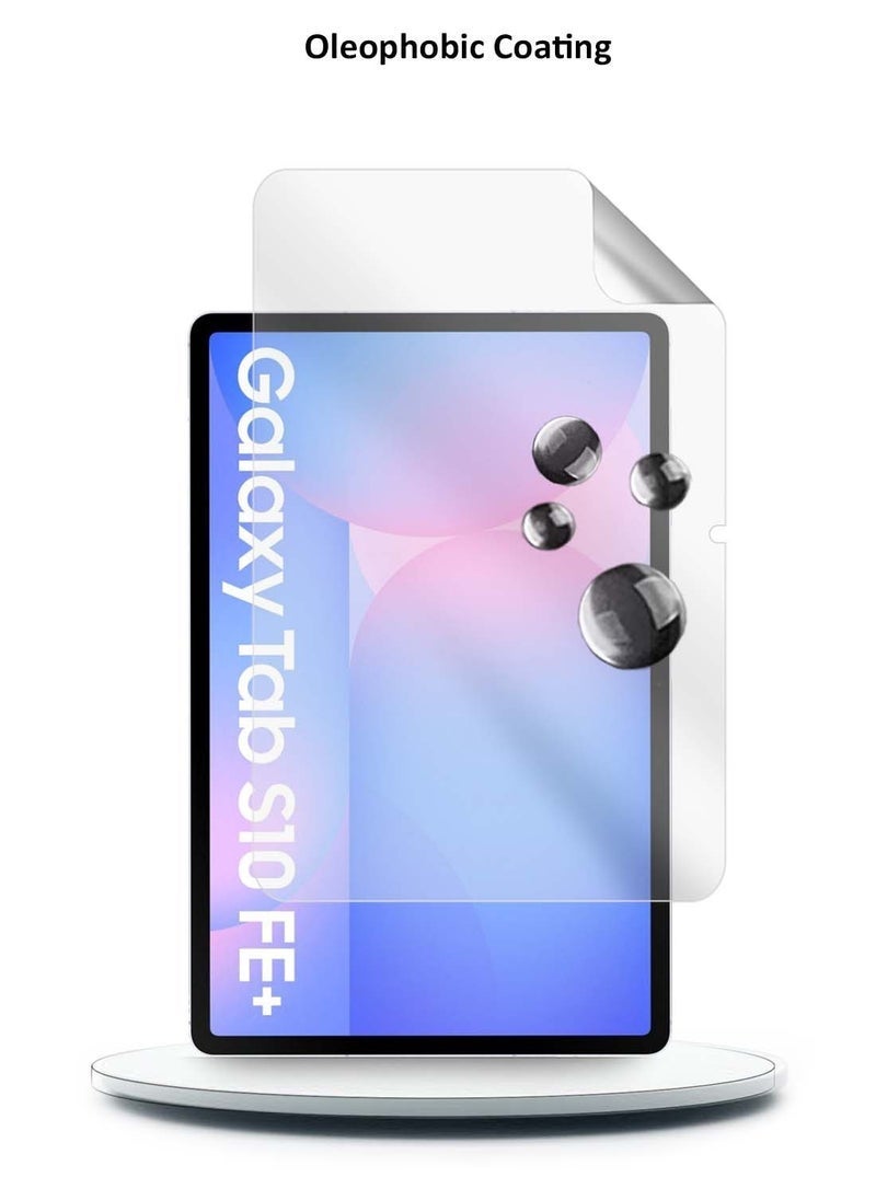 SHOPI Samsung Galaxy Tab S10 FE Plus 13.1 5G 2025 Premium Pure Hydrogel Film Screen Protector - Thin & Flexible, Anti-Scratch, Full Coverage, HD Clarity, Easy Installation (13.1 Inches) - Image 5