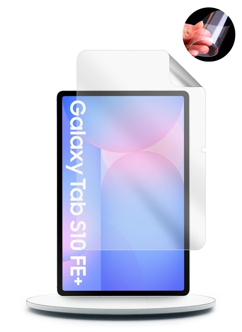 SHOPI Samsung Galaxy Tab S10 FE Plus 13.1 5G 2025 Premium Pure Hydrogel Film Screen Protector - Thin & Flexible, Anti-Scratch, Full Coverage, HD Clarity, Easy Installation (13.1 Inches) - Image 1