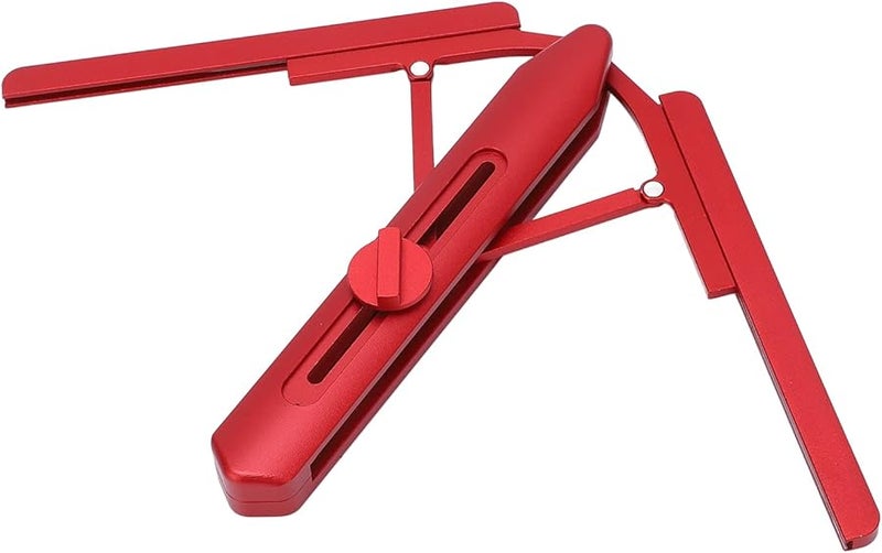 Red Aluminum Alloy Miter Saw Angle Finder Protractor Tool 0 180 Degrees for Woodworking Carpentry DIY - Image 5