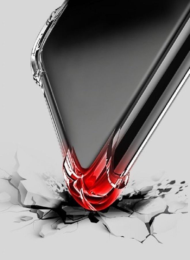 جراب Galaxy A7 / A750 (2018) رفيع ومضاد للخدش ومرن شفاف ومرن من السيليكون المصنوع من أربع زوايا وممتص للصدمات متوافق مع Samsung Galaxy A7 / 2018 - Image 3