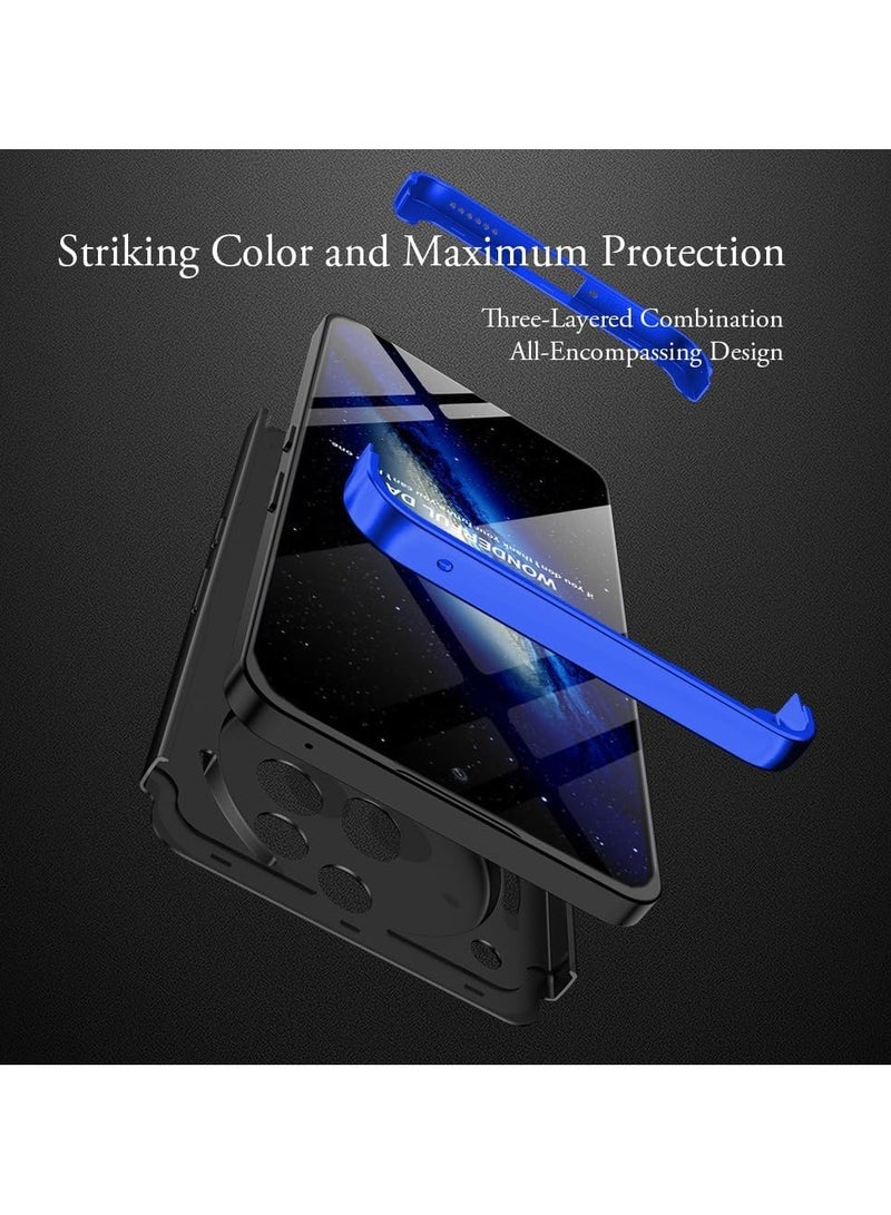 For Nothing Phone 3a Pro Case, 360 Degree Full Body Hard Plastic Material Protective Back Cover, Detachable Split Slim Fit Shockproof Casing, Anti-Scratch Bumper Mobile Phone Case - Image 3