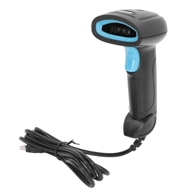 CCD Barcode Scanner Handheld USB High Speed ABS PC Material Red LED Light for Supermarket Warehouse Logistics - Image 2