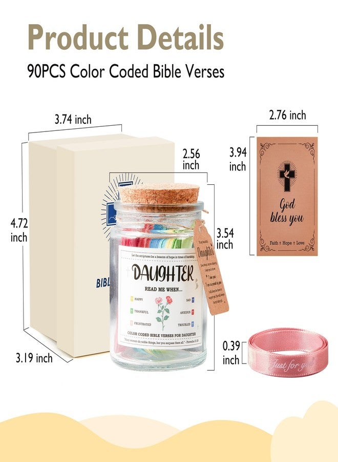 Trizotek Graduation Gifts for Daughter, Daughter Birthday Gifts from Mom Dad, First Communion Baptism Gift for Girl, Mothers Day Gift Christian Bible Verse Jar for Women, Easter Basket Stuffers for Teens - Image 2